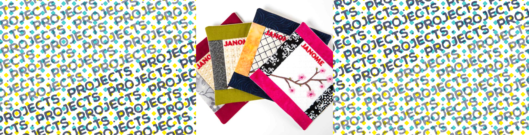janome sewing project coasters